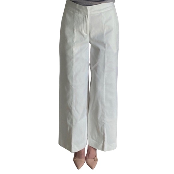 Everlane Limited Release Wide Leg Structured Pant in White - Picture 8 of 10